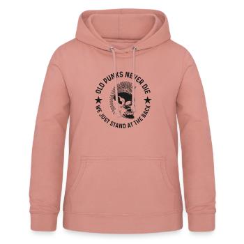 Alter Punk Punker Punkrock Rock Opa Lustig - Frauen Hoodie - Altrosa - Vorne - AI Model Female 172 light (172cm)