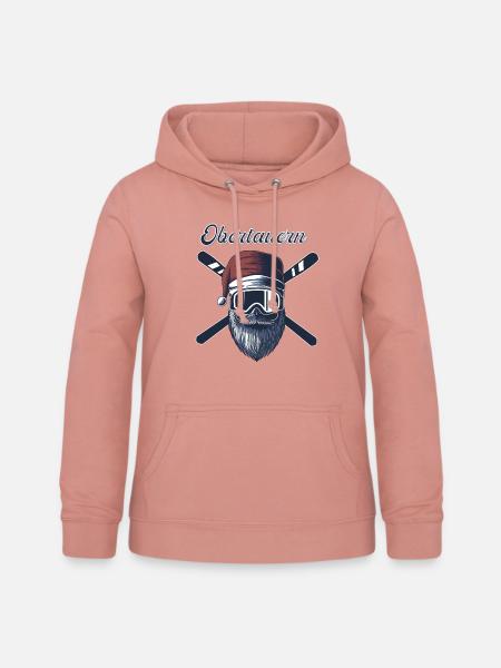 Obertauern Ski Sknowboard - Frauen Hoodie - Altrosa