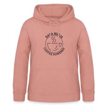 "Data Ninja Coffee | Data Science" - Frauen Hoodie - Altrosa - Vorne - AI Model Female 172 light (172cm)