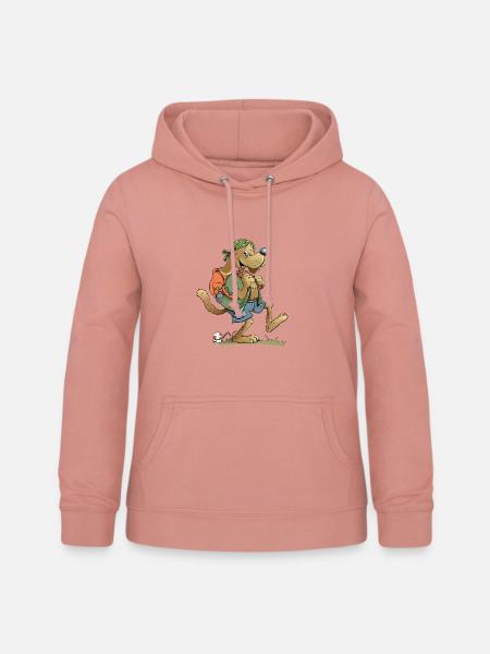 Wanderer Hund - Frauen Hoodie - Altrosa