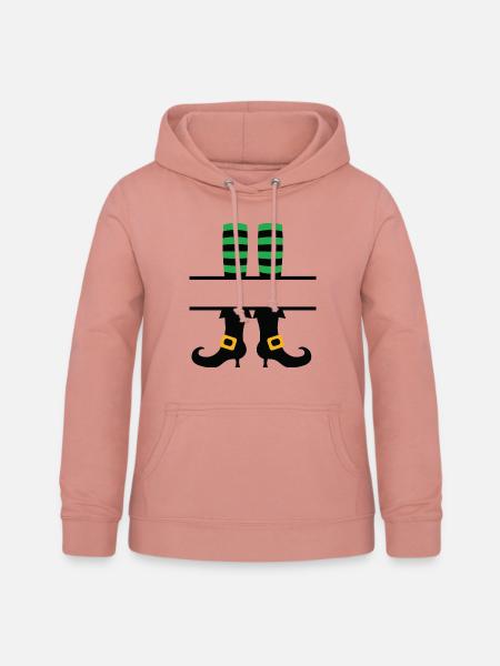 Hexenbeine Monogramm geteilt - Frauen Hoodie - Altrosa
