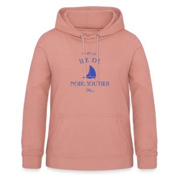 Noirmoutier Inselboot - Frauen Hoodie - Altrosa - Vorne - AI Model Female 172 light (172cm)