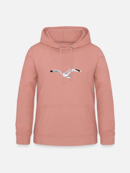 Möve - Frauen Hoodie - Altrosa