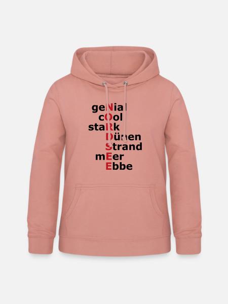 Nordsee - Frauen Hoodie - Altrosa