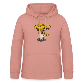 Pilz - Frauen Hoodie - Altrosa - Vorne - AI Model Female 172 light (172cm)