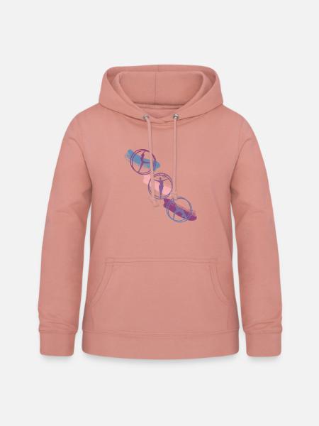 Rhönrad - Frauen Hoodie - Altrosa