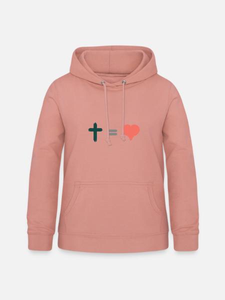 Hoffnung Gott & Christliche Klamotten - Frauen Hoodie - Altrosa