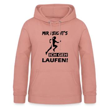 Mir reicht's ich geh laufen! - Frauen Hoodie - Altrosa - Vorne - AI Model Female 172 light (172cm)