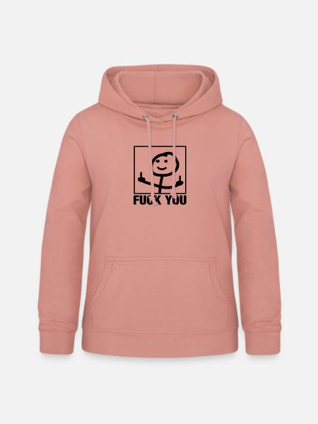 Fuck You - Frauen Hoodie - Altrosa