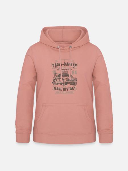 Rally Paris Dakar Automobile - Frauen Hoodie - Altrosa