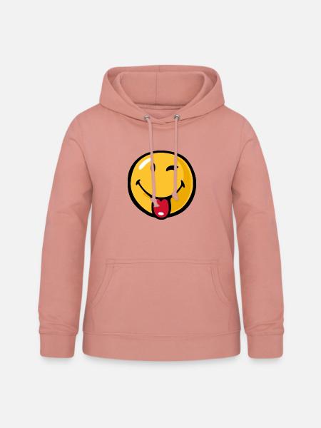 Smiley playful - Frauen Hoodie - Altrosa