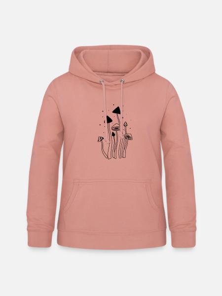 Magische Pilze - Frauen Hoodie - Altrosa
