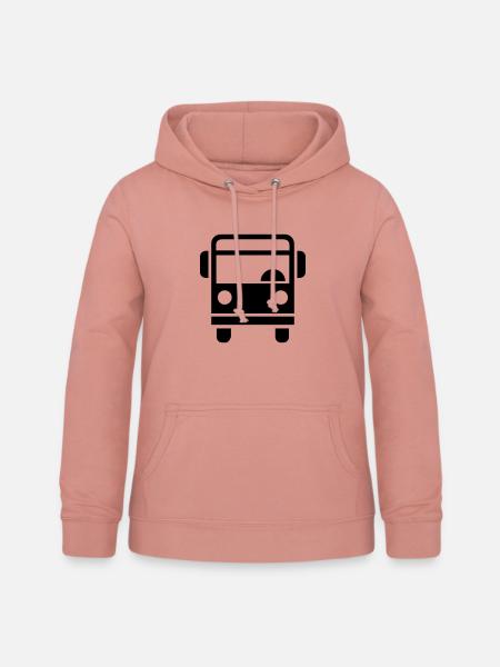 Bus - Frauen Hoodie - Altrosa