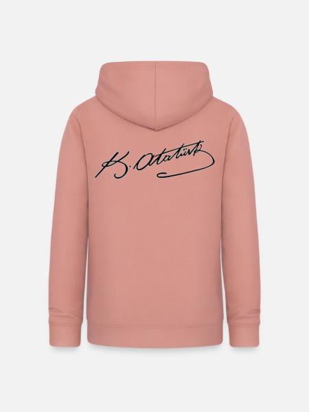 Atatürk Unterschrift - Frauen Hoodie - Altrosa