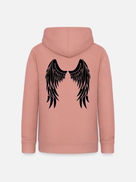 Engelsflügel - Frauen Hoodie - Altrosa