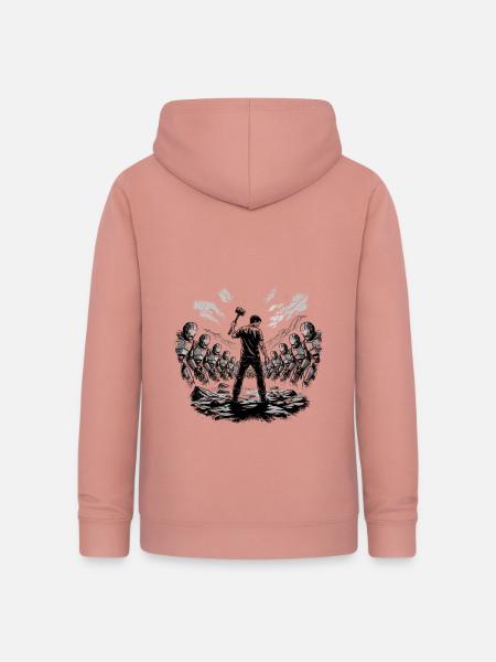 Der letzte Widerstand - Frauen Hoodie - Altrosa