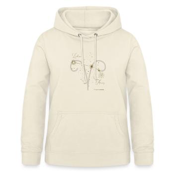 Signe du Zodiaque Bélier Horoscope Astrologie - Sweat à capuche Femme - vanille - Devant - AI Model Female 172 light (172cm)