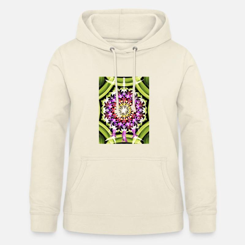 Attrape-rêves fleur mandala - Sweat à capuche Femme - vanille