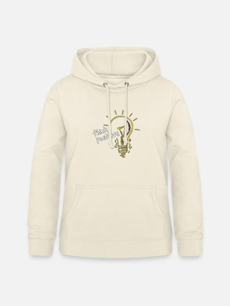 Positiv denken - Frauen Hoodie - Vanille-Milchshake