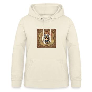 Steampunk Pharao Fuchs - Frauen Hoodie - Vanille-Milchshake - Vorne - AI Model Female 172 light (172cm)
