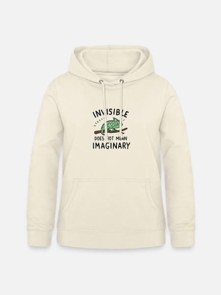 Chamäleon Spruch Unsichtbar ≠ eingebildet - Frauen Hoodie - Vanille-Milchshake