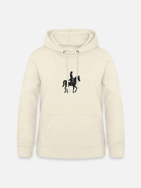 Pferd und Pferd - Cooles Silhouetten-Logo - Frauen Hoodie - Vanille-Milchshake