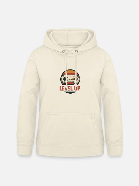 Level Up Retro Controller Grafik - Frauen Hoodie - Vanille-Milchshake