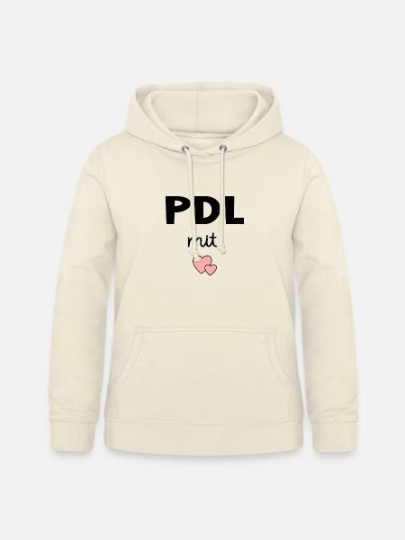 PDL Pflegedienstleitung mit Herz - Frauen Hoodie - Vanille-Milchshake