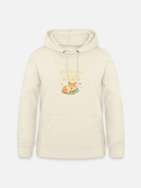 Fuchs Baby Geburt Geschenk Willkommen Wunder - Frauen Hoodie - Vanille-Milchshake