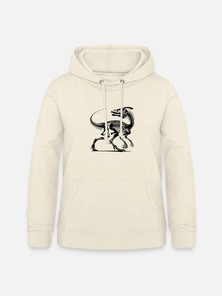 Dinosaurier Raptor mit Rückgrat Knochen - Frauen Hoodie - Vanille-Milchshake