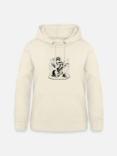 Punk Cherub mit E-Gitarre - Frauen Hoodie - Vanille-Milchshake