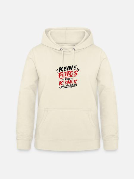 Keine Fotos Bin Krank geschrieben - Frauen Hoodie - Vanille-Milchshake