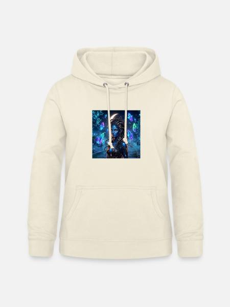 Blaue Kristallsirene - Frauen Hoodie - Vanille-Milchshake