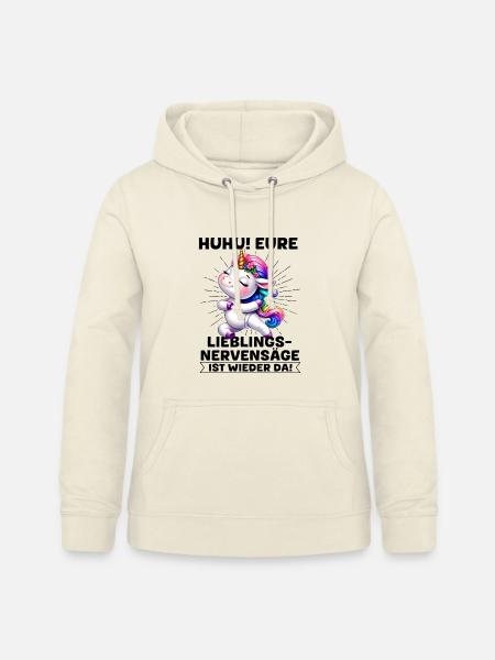 RegenbogenEinhorn Tanz - Frauen Hoodie - Vanille-Milchshake