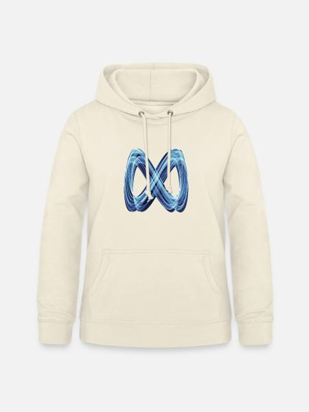 Lichtschleifen der Unendlichkeit Ozean - Frauen Hoodie - Vanille-Milchshake