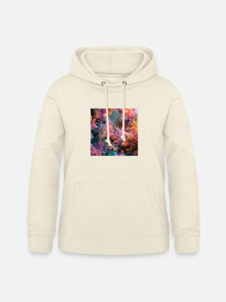 Unterwasserregenbogenriff - Frauen Hoodie - Vanille-Milchshake