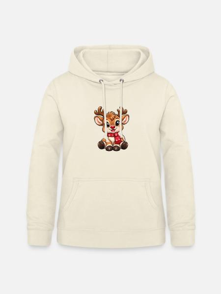 cute_reindeer - Frauen Hoodie - Vanille-Milchshake