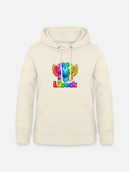 Lübeck unter dem Regenbogen - Frauen Hoodie - Vanille-Milchshake