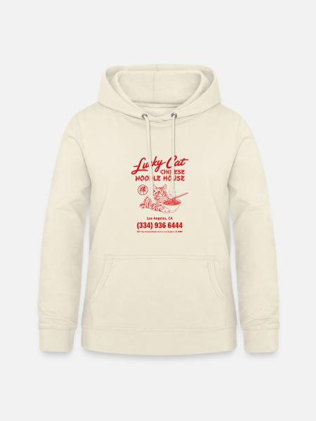Lucky cat - Frauen Hoodie - Vanille-Milchshake