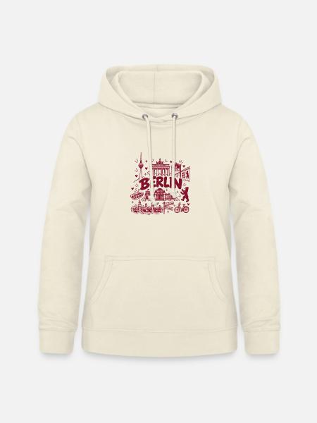 Berlin - Hauptstadt mit Sehenswürdigkeiten - Frauen Hoodie - Vanille-Milchshake