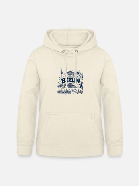 Berlin - Hauptstadt mit Sehenswürdigkeiten - Frauen Hoodie - Vanille-Milchshake