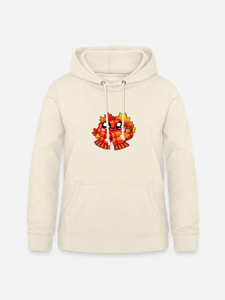 Kawaii-Herbstkaroschal - Frauen Hoodie - Vanille-Milchshake