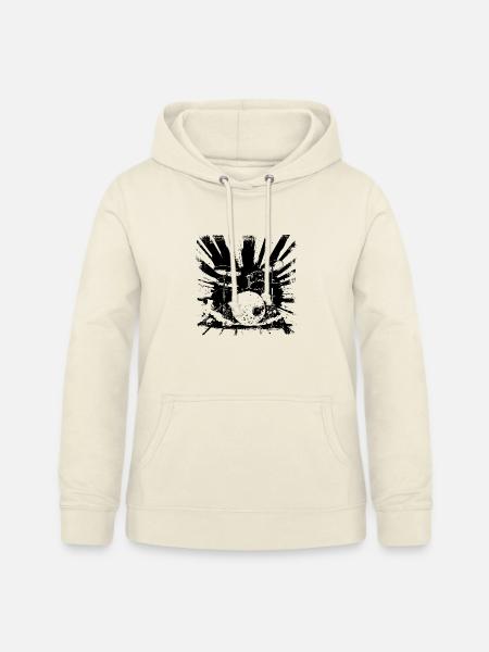 Schlagzeug Grafik - Frauen Hoodie - Vanille-Milchshake