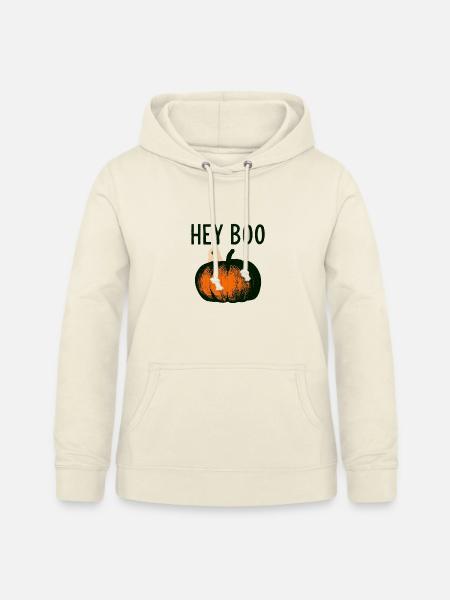 Kürbis Geist Hey Boo - Frauen Hoodie - Vanille-Milchshake