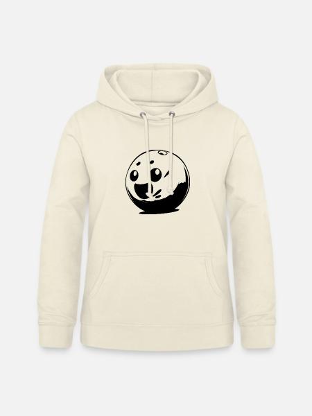Cartoon Bowlingkugel - Frauen Hoodie - Vanille-Milchshake