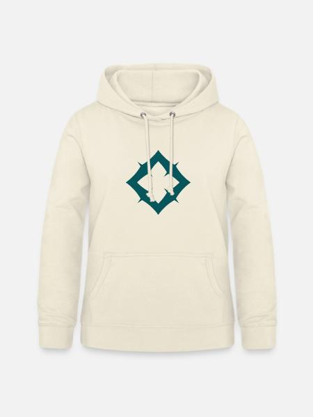Spitzen-Raute Muster - Frauen Hoodie - Vanille-Milchshake