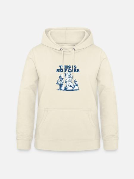Selbstfürsorge-Bär in Entspannungsmodus - Frauen Hoodie - Vanille-Milchshake