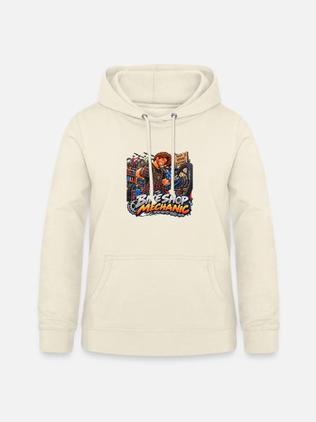 Fahrradwerkstatt-Mechaniker - Frauen Hoodie - Vanille-Milchshake