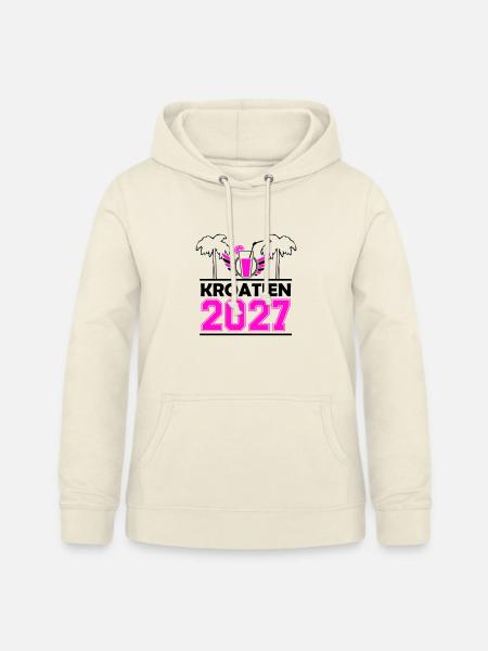 2027 Kroatien - Frauen Hoodie - Vanille-Milchshake