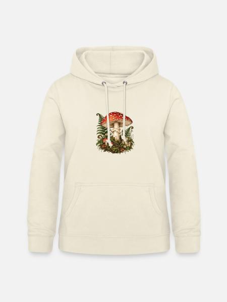 Roter Pilz Waldzauber - Frauen Hoodie - Vanille-Milchshake